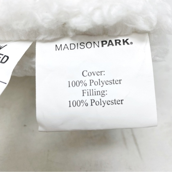 Madison Park Sherpa Herringbone Deer Accent Pillow 16” x 16” - Picture 6 of 6